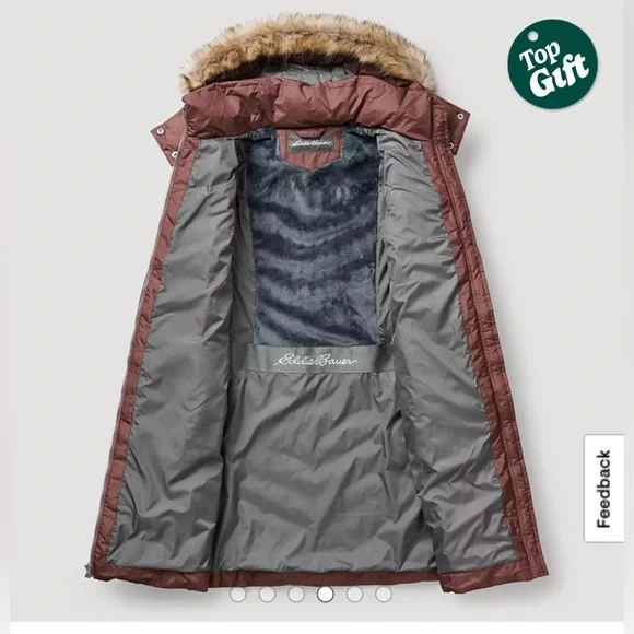 Eddie Bauer Down Parka Sun Valley XL Tall - Picture 4 of 14